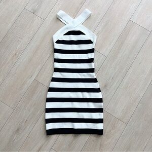 Babaton Sculpt Knit Criss Cross Dress